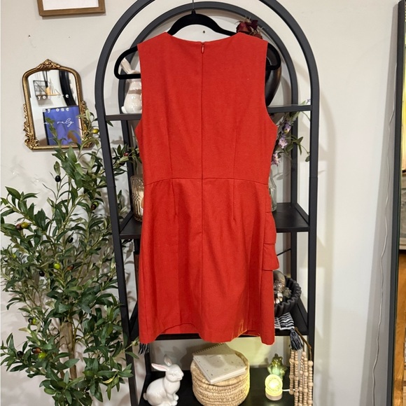 Pink Martini Red Ruffled Peplum Mini Dress size medium - Picture 7 of 9